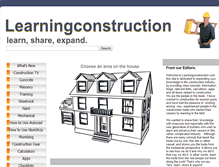 Tablet Screenshot of learningconstruction.com